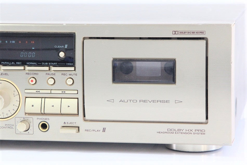 TEAC カセットデッキ ゴールド W-860R-N　【中古品】