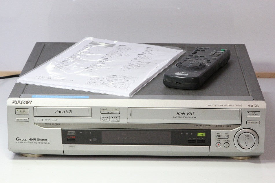 SONY(ソニー) Hi8+VHS ビデオデッキ WV-H6　【中古整備品】