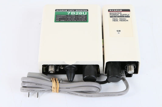 マスプロ電工 マスプロ 双方向CATVブースター 上り・下り増幅型（28dB型） 7B28U-B　【中古品】