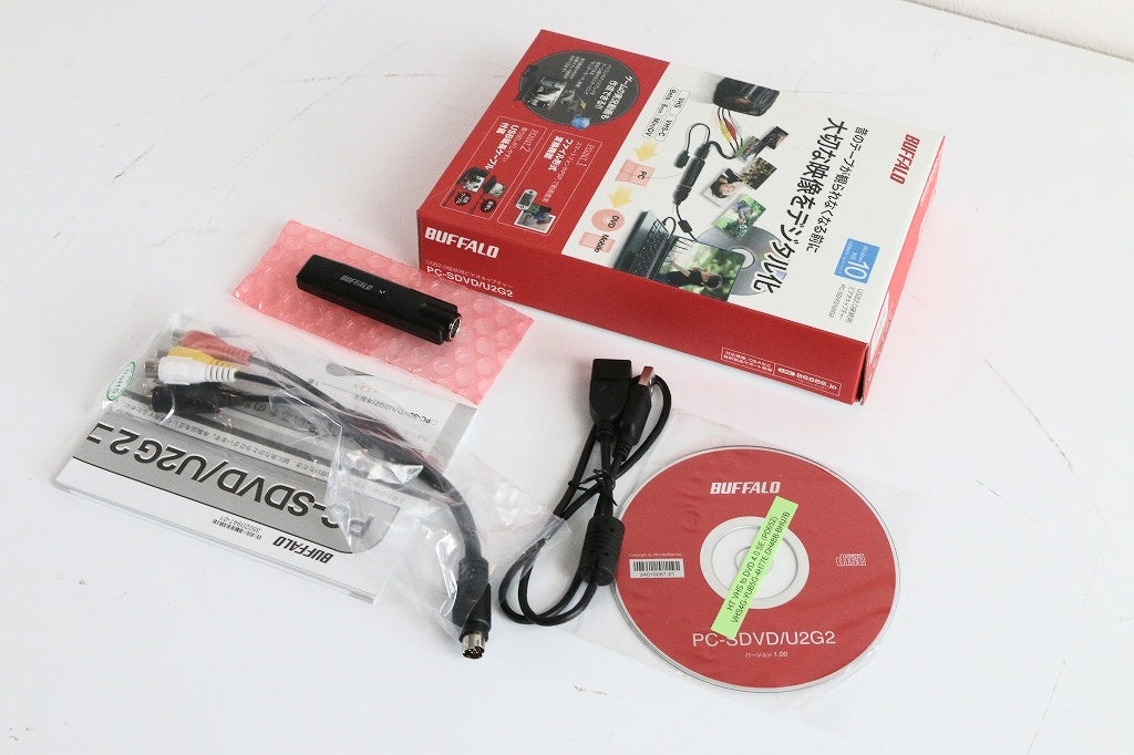 BUFFALO ソフトウェアエンコード対応 USB2.0用ビデオキャプチャー PC-SDVD/U2　【中古美品】