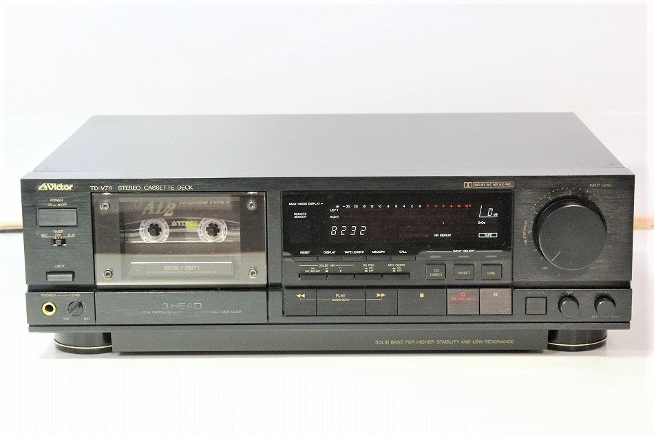 Victor ビクター TD-V711 3ヘッドカセットデッキ　【中古整備品】