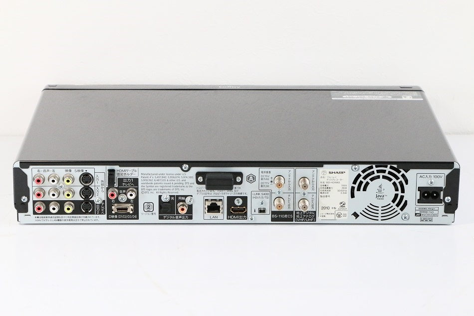 シャープ 500GB 2チューナー ブルーレイレコーダー AQUOS BD-HDW65　【中古品】