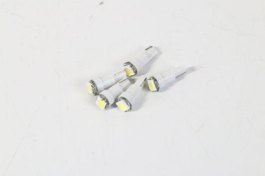T5 12v LED バルブ 白 エアコン バルブ ウェッジ  ホワイト 5個 ランプ交換用 高輝度 広拡散 室内用　【新品】