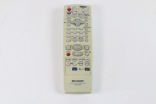 シャープ ビデオ・DVD・CDリモコン GA157WJSA　【中古品】