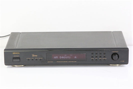 DENON AM/FMステレオチューナー ブラック TU-1500-K　【中古品】