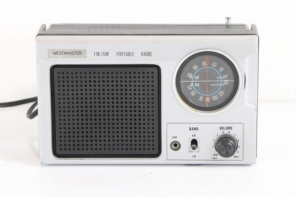 WESTMINSTER FM/AM　ポータブルラジオ　【中古品】