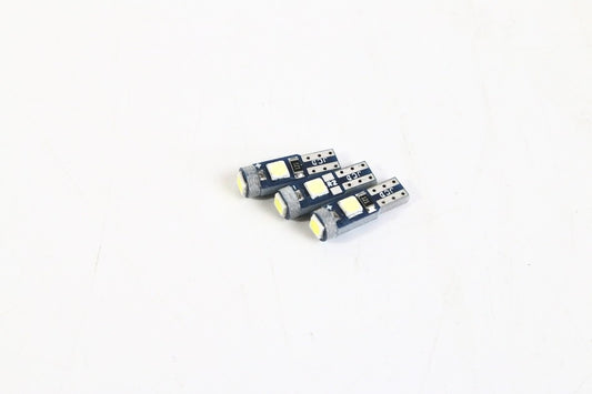 T5 LED メーター球 エアコン球 ホワイト 白 エアコンパネル 12V 3連 汎用 LED電球 3個セット　ミニキャブ　クリッパーなど　【新品】
