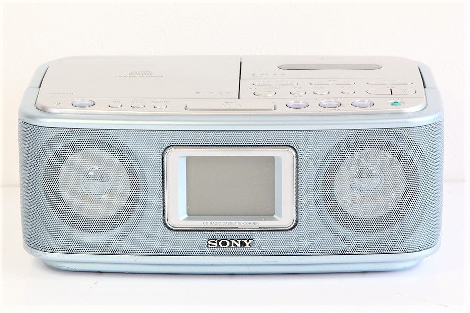 ソニー SONY CDラジオカセットレコーダー CFD-E501 : FM/AM対応 ブルー CFD-E501 L　【中古品】