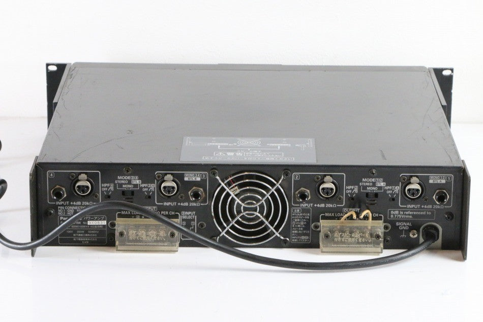 WP-C104 4チャンネルパワーアンプ　【中古品】