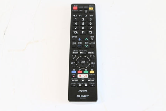 SHARP 液晶テレビ(AQUOS) 純正リモコン GB220SA RRMCGB220WJSA (0106380502)　【中古品】