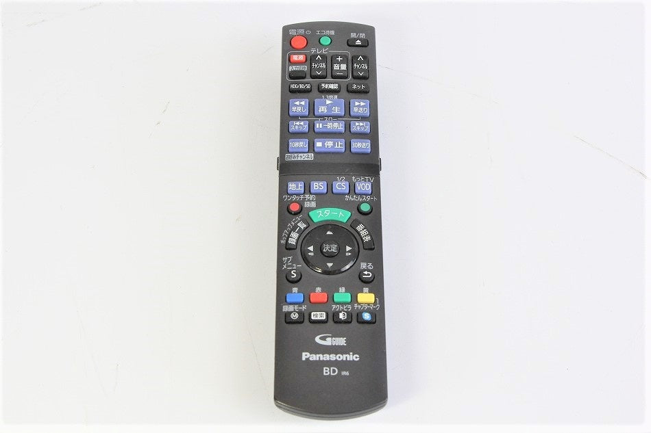Panasonic ブルーレイディスクレコーダー用リモコン N2QAYB000799　【中古品】