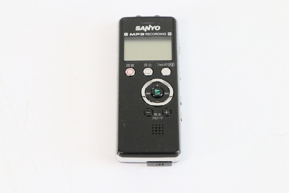 SANYO ICレコーダー「SDカードレコーダー」 (ブラック) [ICR-S003M(K)]　【中古美品】