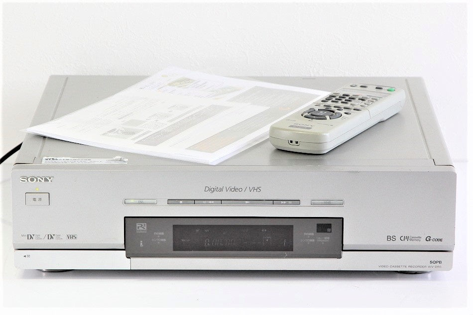 SONY miniDV/DV/VHSダブルビデオデッキ WV-DR5 【中古整備品】