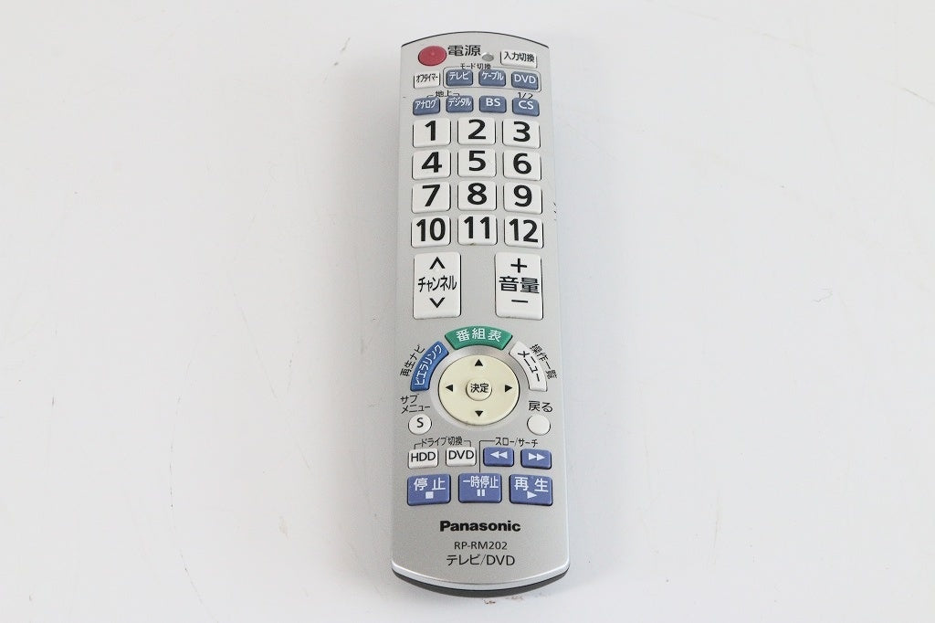 パナソニック 液晶テレビ用リモコン RP-RM202-S　【中古品】