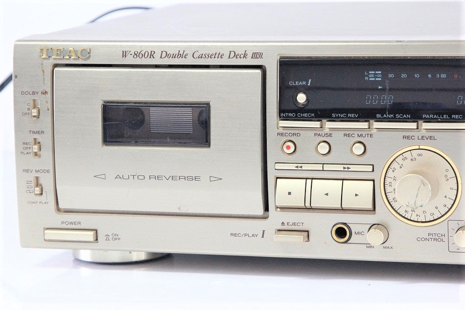 TEAC カセットデッキ ゴールド W-860R-N　【中古品】