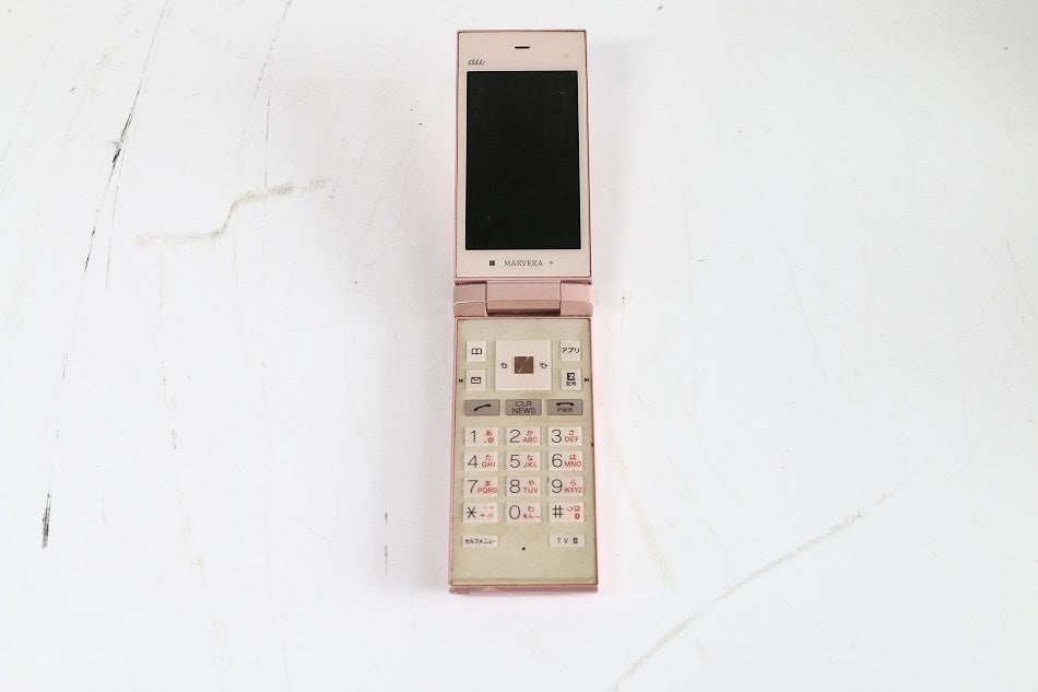 au 京セラ MARVERA KYY08 ピンク　【中古品】