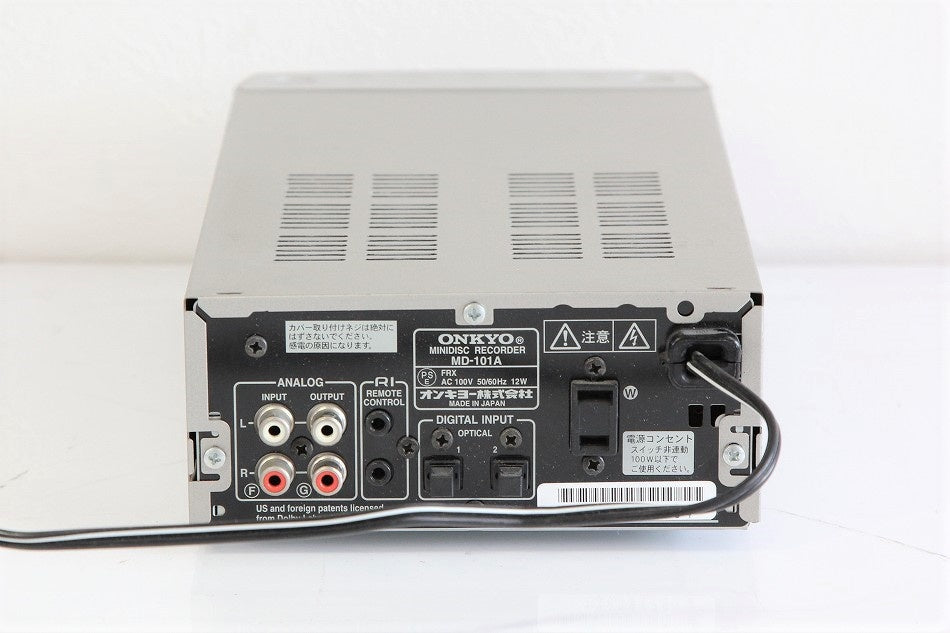 ONKYO INTEC155 MDデッキ シルバー MD-101A(S)　【中古品】