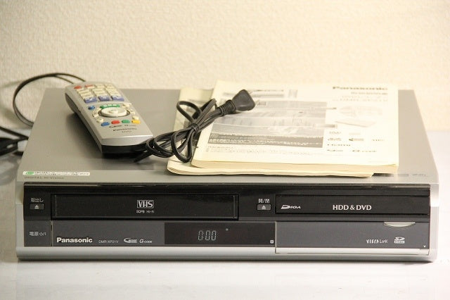 パナソニック 250GB DVDレコーダー VHSビデオ一体型 DIGA DMR-XP21V-S　【中古品】