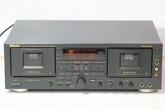 TEAC ティアック W-6000R ダブルカセットデッキ　【中古整備品】