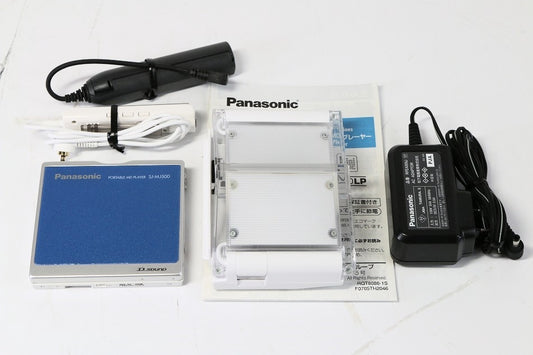パナソニック ポータブルMDプレーヤー ブルー SJ-MJ500-A　【中古美品】