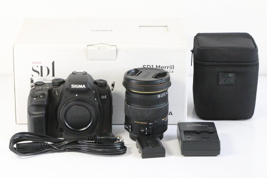 SIGMA デジタル一眼レフカメラ SD1Merrill & 17-50mm kit 4,600万画素 FoveonX3ダイレクトイメージセンサー(APS-C)搭載 928810　【中古美品】