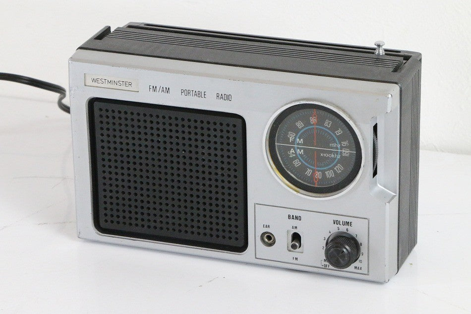 WESTMINSTER FM/AM　ポータブルラジオ　【中古品】