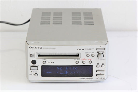 ONKYO INTEC155 MDデッキ シルバー MD-101A(S)　【中古品】