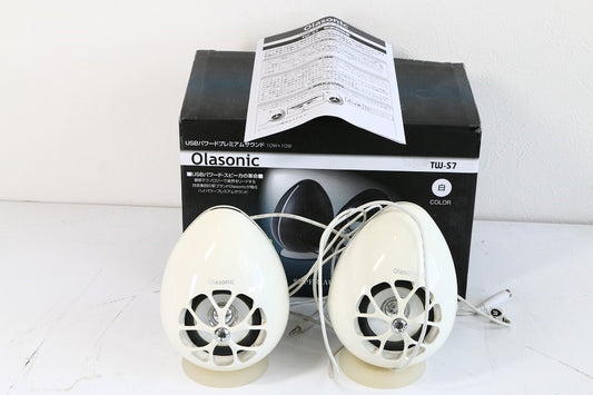 Olasonic USBスピーカー バスパワー 10W+10W TW-S7(W)　【中古美品】