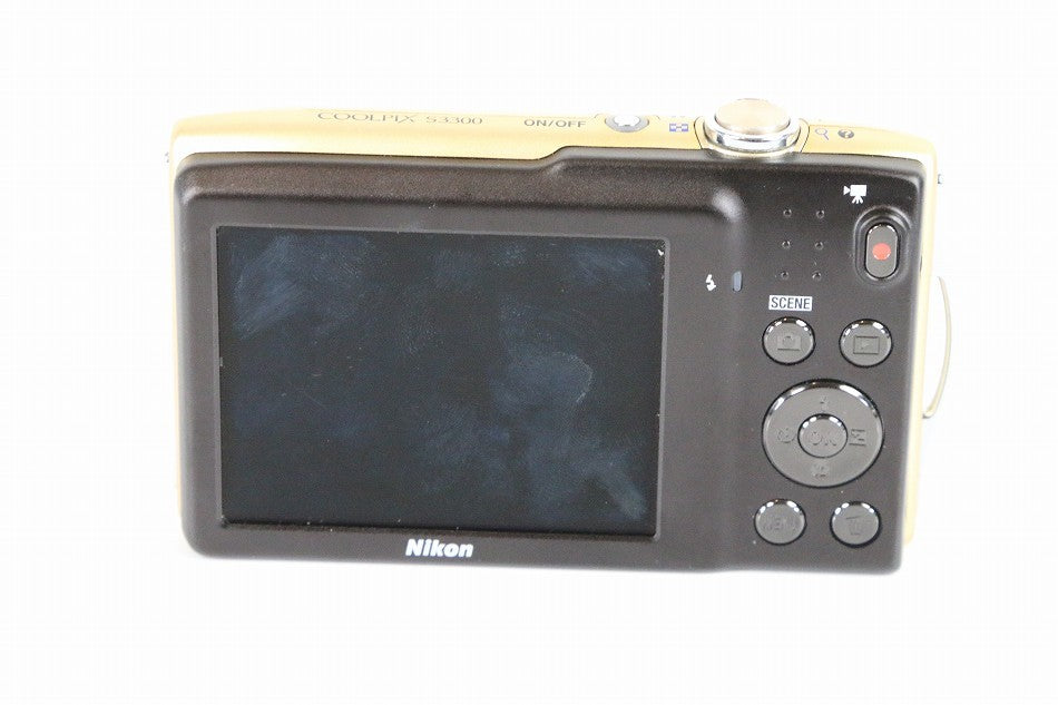 Nikon デジタルカメラ COOLPIX (クールピクス) S3300 スイートゴールド S3300GL　【中古品】