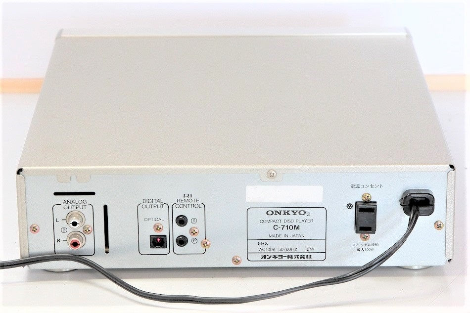 ONKYO INTEC275 CDプレーヤー シルバー C-710M　【中古品】