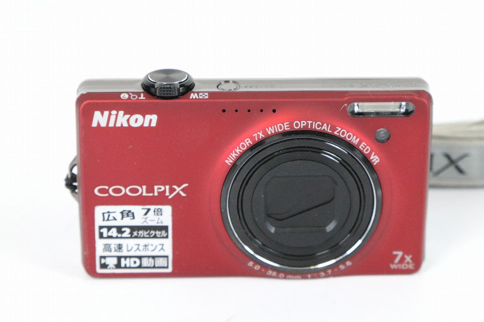 Nikon デジタルカメラ COOLPIX (クールピクス) S6000 フラッシュレッド S6000RD　【中古品】