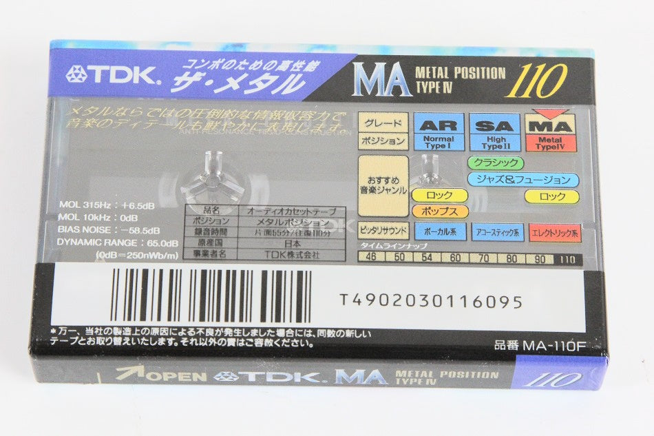 TDK オーディオカセットテープ MA METAL 110　【中古未開封品】