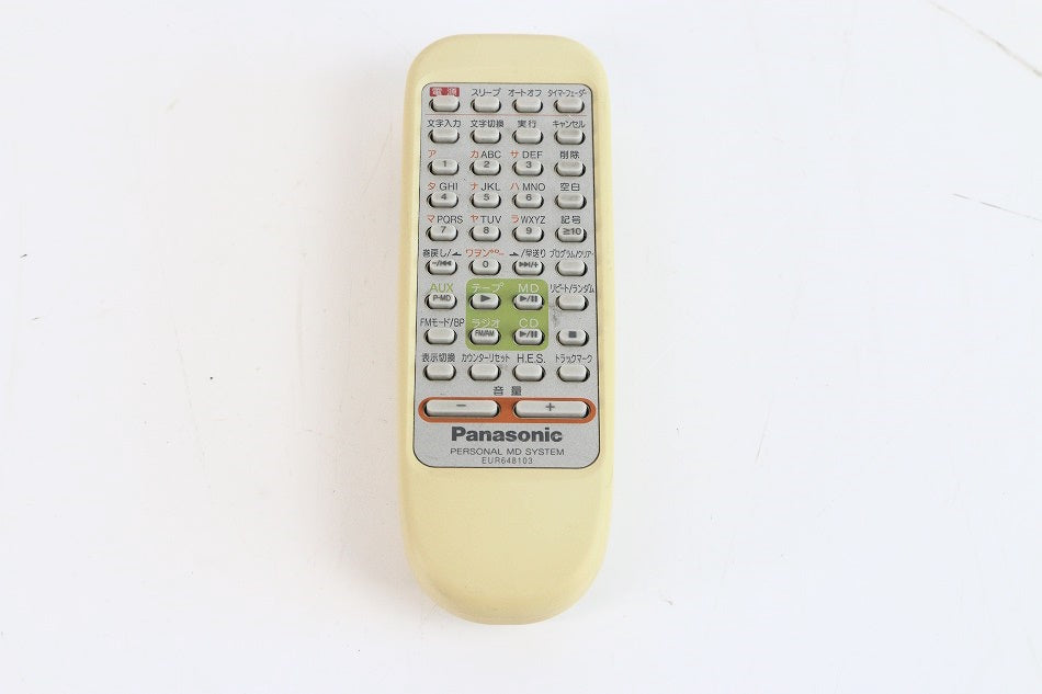 パナソニック オーディオリモコン EUR648103　【中古品】