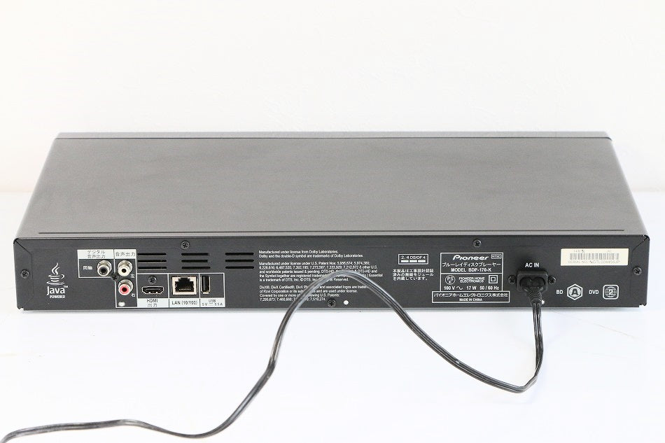Pioneer ブルーレイディスクプレーヤー 3D対応 SACD対応 ブラック BDP-170-K　【中古品】