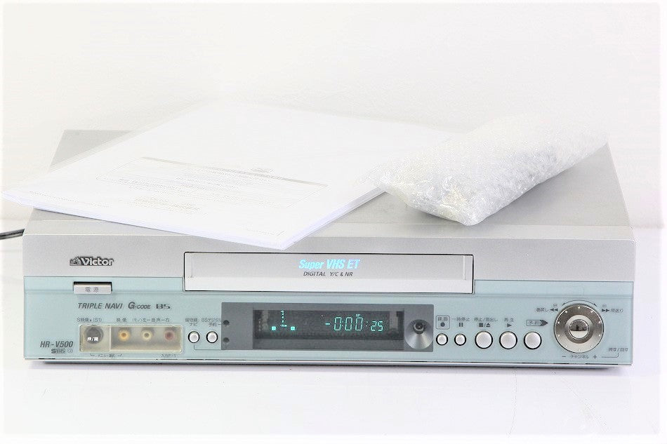 Victor HR-V500　S-VHS　ビデオカセットレコーダー  【中古品】