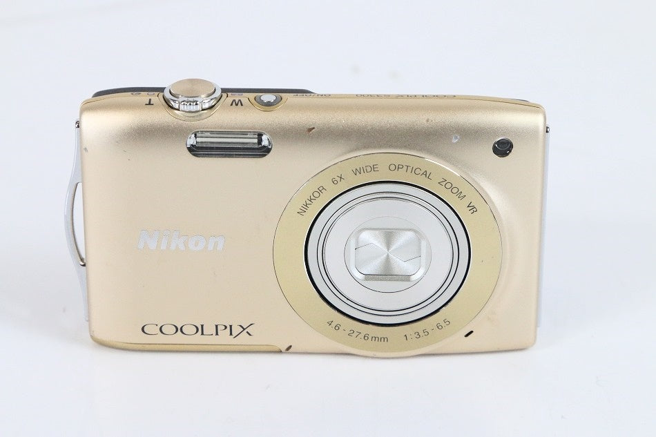 Nikon デジタルカメラ COOLPIX (クールピクス) S3300 スイートゴールド S3300GL　【中古品】