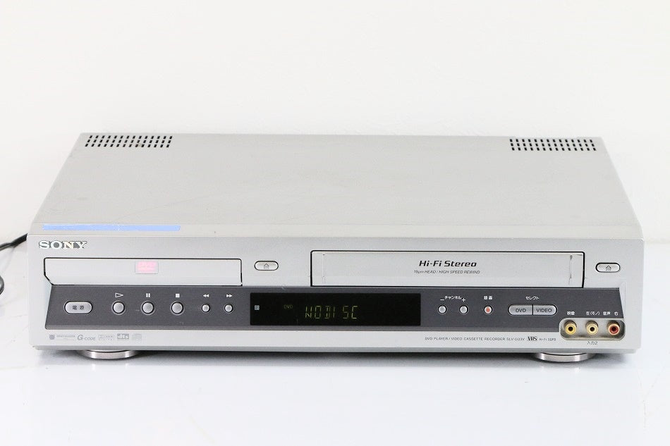 SONY VHSビデオデッキ／DVDプレーヤー ダブルデッキ SLV-D33V　【中古品】
