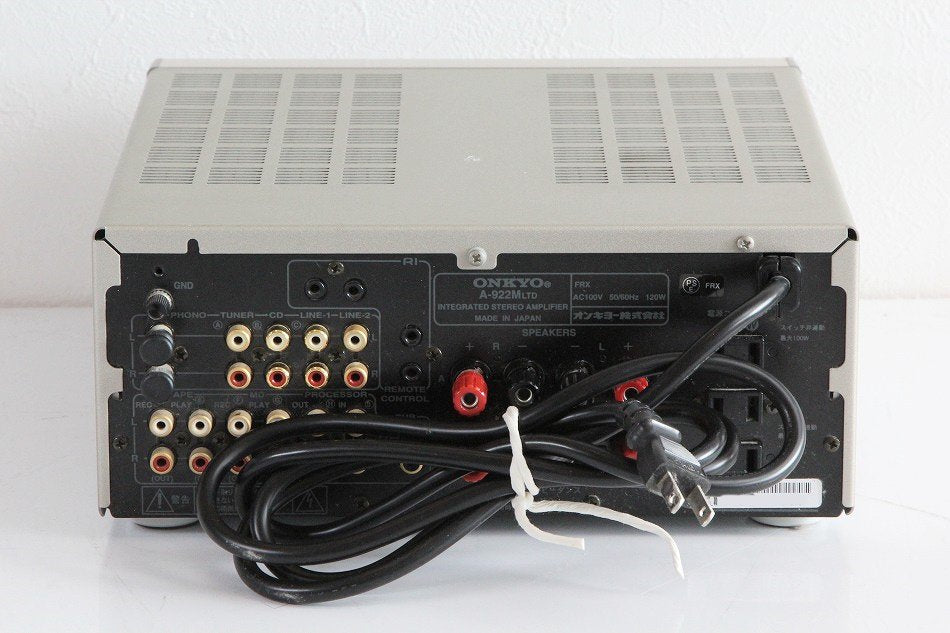 ONKYO INTEC275 プリメインアンプ 85W+85W(4Ω) シルバー A-922MLTD(S)　【中古品】