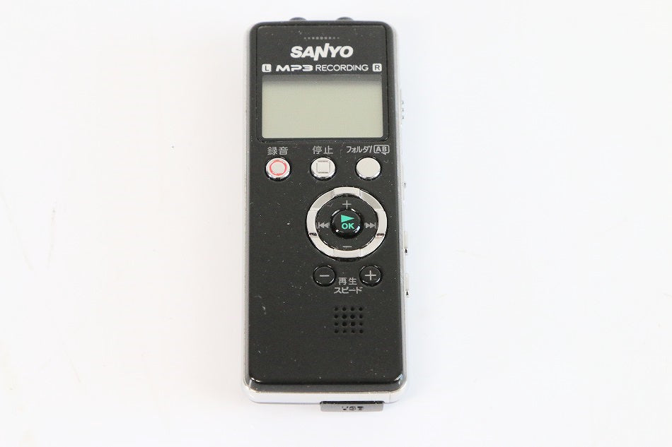 SANYO ICレコーダー「SDカードレコーダー」 (ブラック) [ICR-S003M(K)]　【中古品】