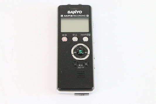 SANYO ICレコーダー「SDカードレコーダー」 (ブラック) [ICR-S003M(K)]　【中古品】