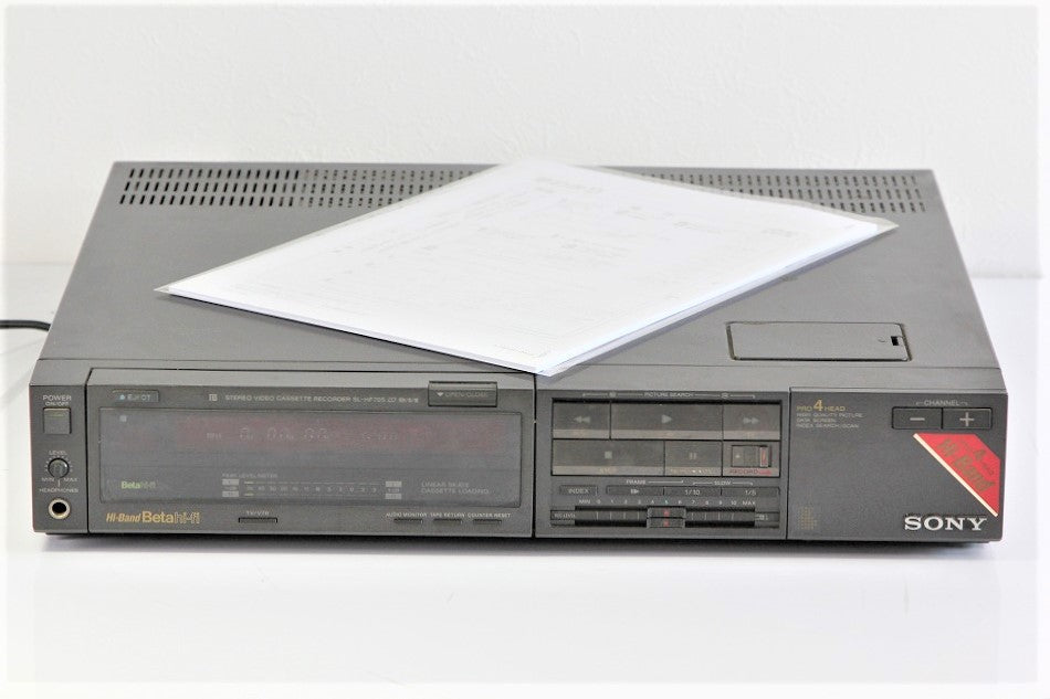 SONY SL-HF705 Hi-Band & Beta hi-fi ビデオデッキ 1986年製 【中古整備品】