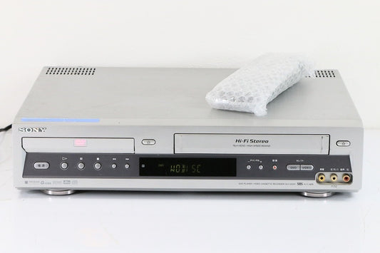SONY VHSビデオデッキ／DVDプレーヤー ダブルデッキ SLV-D33V　【中古品】