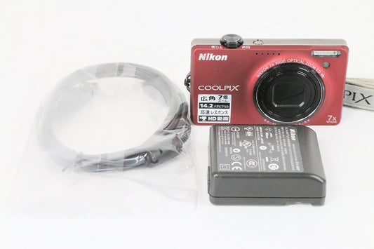 Nikon デジタルカメラ COOLPIX (クールピクス) S6000 フラッシュレッド S6000RD　【中古品】