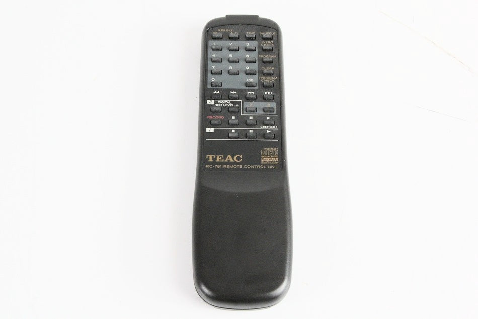 Teac rc-781 CD - RWレコーダープレーヤーシステムのリモート・コントロールTeac CDレコーダー　【中古品】