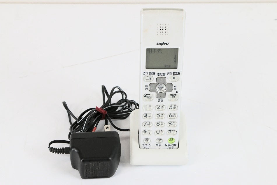 三洋電機 増設用専用子機 (クリーミーホワイト) TEL-SDJ8(W)　【中古品】