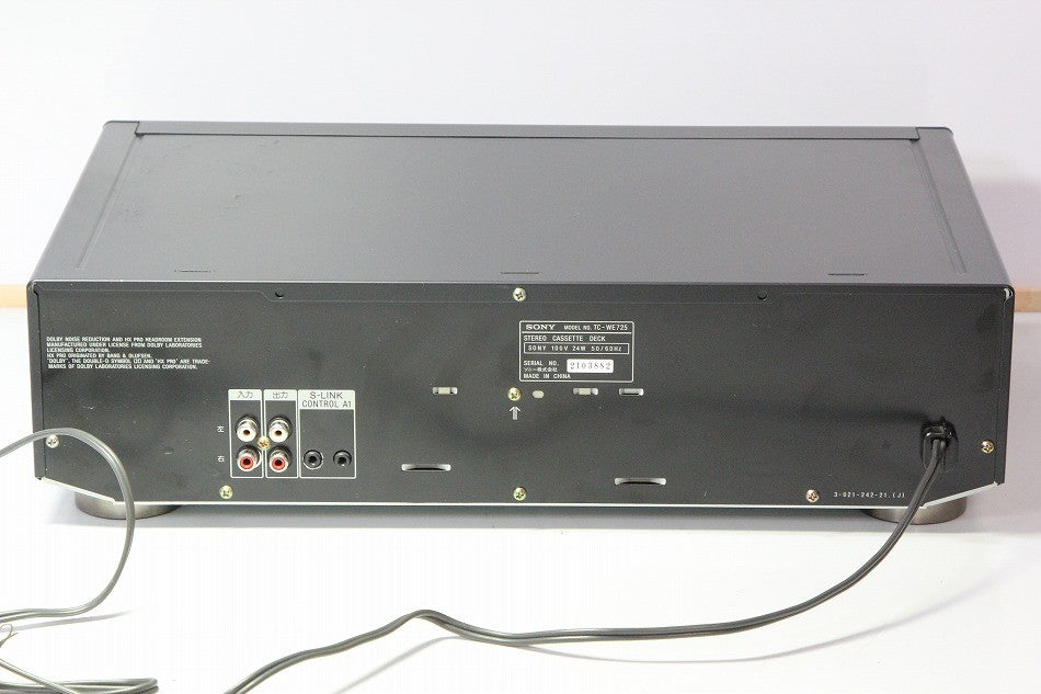 SONY ソニー TC-WE725 ツインリバース カセットデッキ DOLBY B/C NR搭載　【中古整備品】