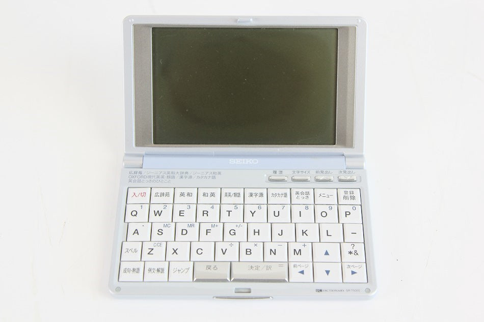 SEIKO/セイコー電子辞書　SR-T5000（ジーニアス英和第辞典等英語充実/広辞苑等一般辞書充実タイプ）　【中古品】