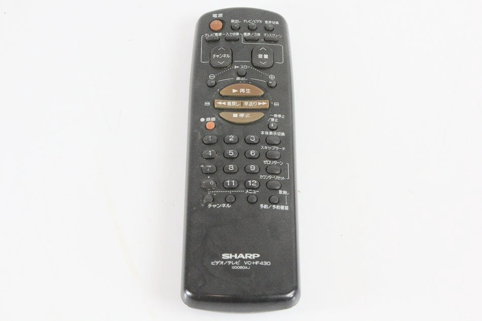 シャープ ビデオリモコン VC-HF430 G0060AJ　【中古品】
