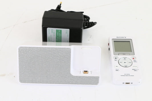 ソニー ポータブルラジオICレコーダー 16GB FM/AMラジオ予約録音機能搭載 リニアPCM録音対応 スピーカークレードル付属 ICZ-R110　【中古品】