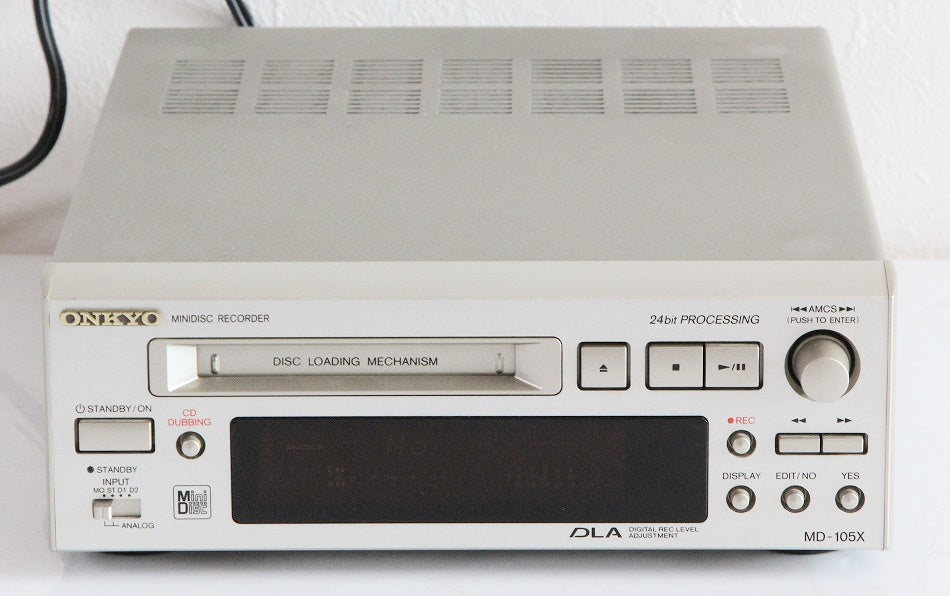 ONKYO オンキョー INTEC205 MD-105X MDレコーダー 【中古品】